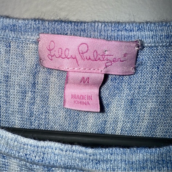 Lilly Pulitzer - Blue Heathered Dress - Women's Size Medium - Gently Worn - Picture 4 of 12